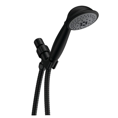 Kingston Brass KX2520B 5-Function Hand Shower with Stainless Steel Hose, Matte Black KX2520B